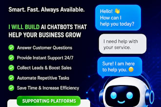 build an ai chatbot for customer support and automation bot