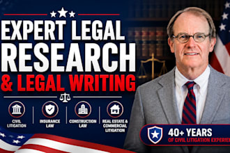 provide expert legal research and legal writing for civil litigation