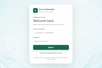 build a recurring service reminder web app for your business
