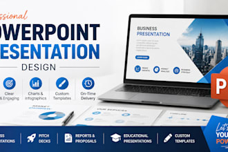 create a professional powerpoint presentation and pitch deck