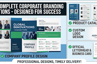 design your company profile and product catalog