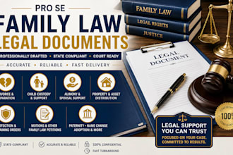 be your lawyer in divorce, child custody and child support lawsuits