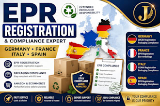 handle epr registration and compliance for spain, france, italy and germany