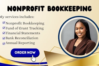 do nonprofit bookkeeping and prepare financial statements for annual reporting