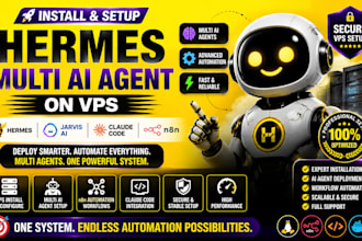 install hermes multi ai agent on vps jarvis ai claude code multi ai agent n8n