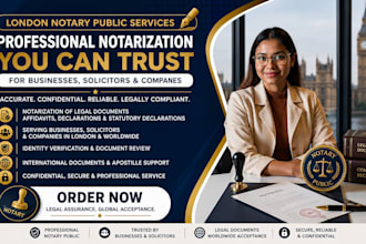 provide london notary public services for businesses, solicitors and companies