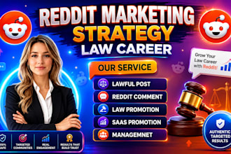 use organic reddit post link to promote law firm