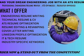 write you a professional engineering resume