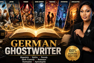 ghostwrite slapstick satire parody dark comedy dystopian post apocalyptic novels