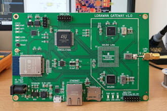 design lorawan gateway pcb and iot hardware with esp32 ,stm32 and sx1302