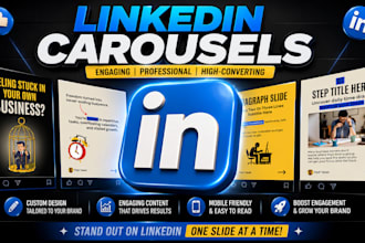 design professional linkedin carousel and instagram carousel