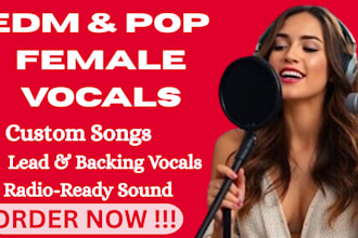 be your edm, pop female singer and songwriter
