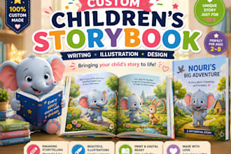 illustrate a children s storybook with consistent characters