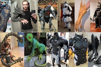 create halloween mask and cosplay costume, 3d cosplay mask helmet for printing