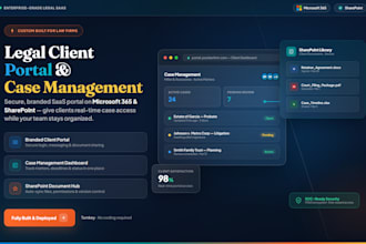 automate legal client portal case management saas microsoft 365 sharepoint