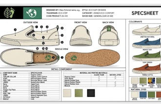 design fashion shoe tech pack sneaker tech pack sandal heel boot footwear design