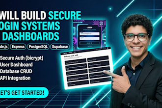 build a secure full stack login system with user dashboard