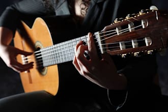 record live classical guitar, fingerstyle, balalaika, charango and ukulele