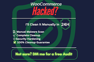 emergency woocommerce malware removal, 24h delivery
