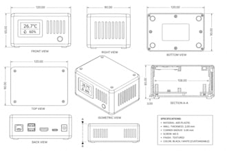 3d cad plastic enclosure design for electronics pcb iot devices injection mold
