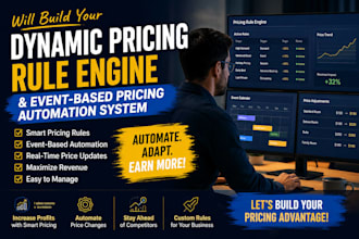 build dynamic pricing rule engine event based pricing automation system