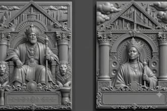 convert 2d to 3d bas relief 3d laser engraving 3d wood carving cnc 3d model