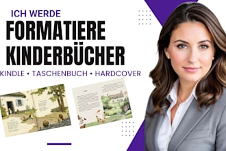 ich formatiere kinderbucher fur taschenbuch, amazon KDP und ingramspark