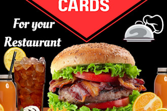 design professional restaurant food poster and banner