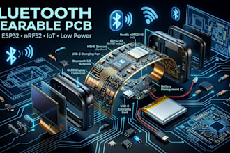 design ble wearable hardware with esp32 , nrf52 and bluetooth low energy pcb