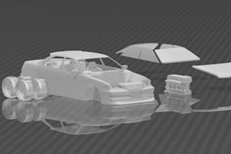 model realistic trucks, suvs, motorcycles, and sports cars custom car part print