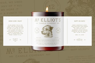 candle label design, vintage luxury candle label, DIY candle care stickers label