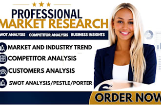 do market research, swot analysis and competitor analysis