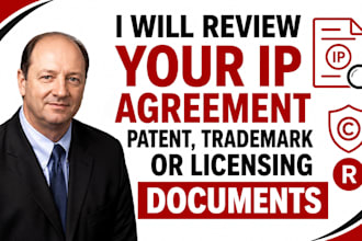 review your IP agreement patent trademark or licensing document