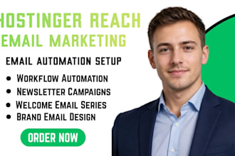 setup hostinger reach email automation workflow campaign newsletter marketing