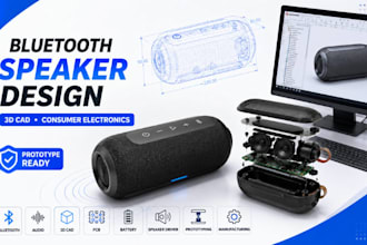 bluetooth speaker design and consumer electronics product cad development