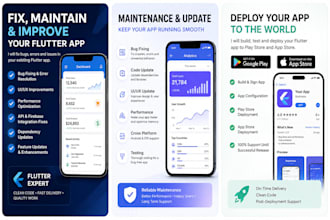 fix maintain, update and deploy your flutter app
