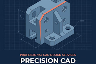 do professional cad mechanical part design