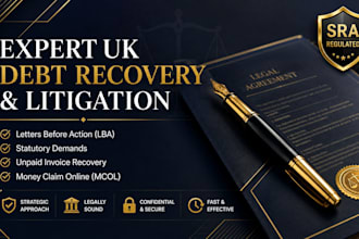 draft a legal UK debt recovery letter before action