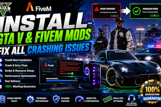 install gta v fivem mods and fix all crashing issues