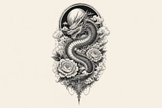 design custom irezumi japanese tattoo art, sleeve,