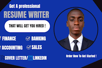 write an ats optimized finance banking accounting and sales resume