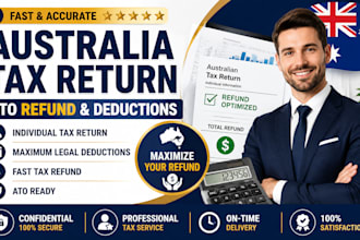 prepare australia individual tax return, ato tax refund and deductions