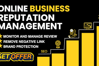 do online reputation management ORM and remove negative links