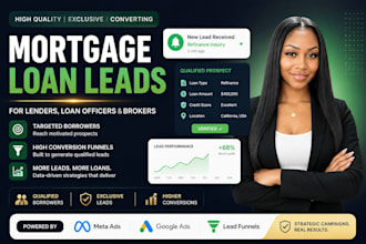 generate mortgage loan leads for lenders and loan officers