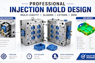 complex multi cavity injection  molds with sliders lifters full assembly dfm