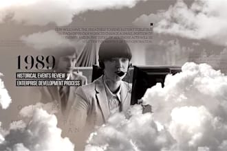 create premium vox style documentary collage animation