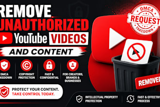 delete unauthorized youtube videos via legal takedown