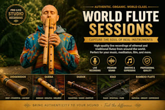 record live studio didgeridoo qanun duduk xiao and bamboo flute