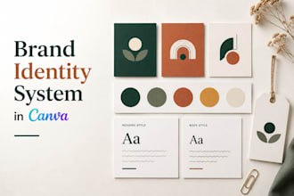 build a complete canva brand style guide, brand identity guide, canva brand kit