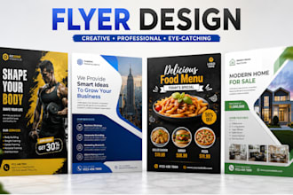 design professional flyer, business flyer and promotional flyer